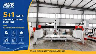 5+1 Axis 3720ESM｜Cutting Path Simulation Preview｜Stone Bridge Saw