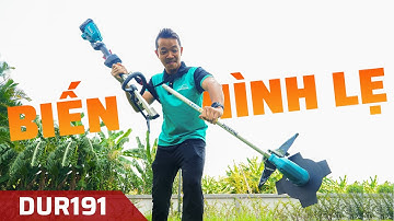 DUR191 - Máy Cắt Cỏ Pin Siêu Êm, 2 Khúc Rất Gọn Gàng, Giá Lại Tốt, Chỉ Mỗi Tội...