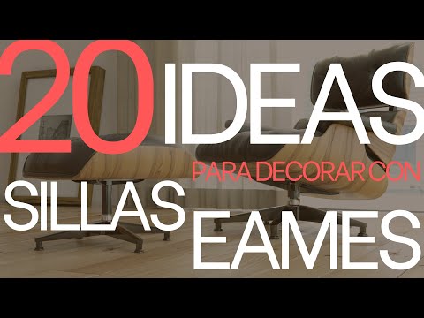 💡 IDEAS PARA DECORAR CON SILLAS EAMES 2022 | Cómo Decorar usando la iconica silla Eames Lounge
