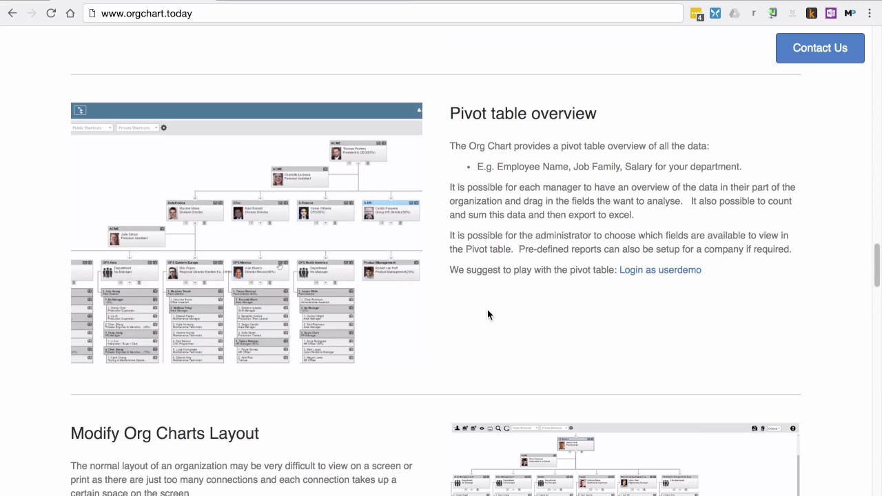 Dynamic Org Chart