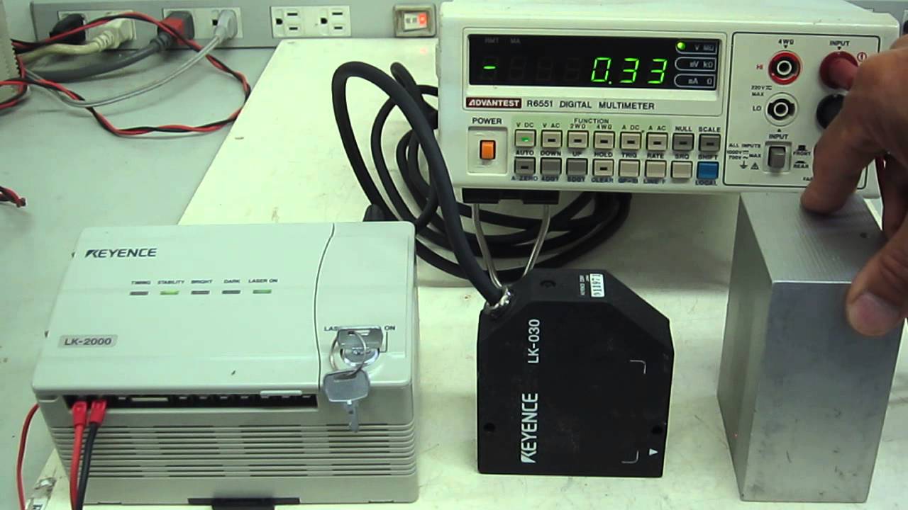 KEYENCE LK2000+LK030 CCD laser displacement gage amplifier unit