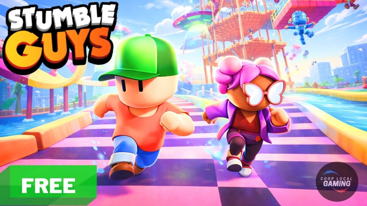 Stumble Guys - How to Play Splitscreen Multiplayer (Gameplay)