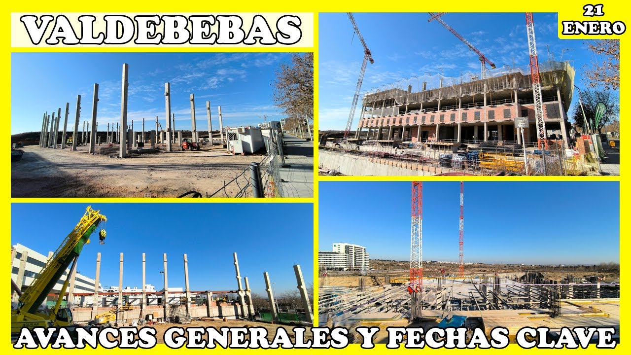 🚧 AVANCES VALDEBEBAS: HOTEL 101, AHORRAMÁS Y HOSPITAL EN JUNIO | OBRAS EN  MADRID | 21 ENERO 2025 🚧