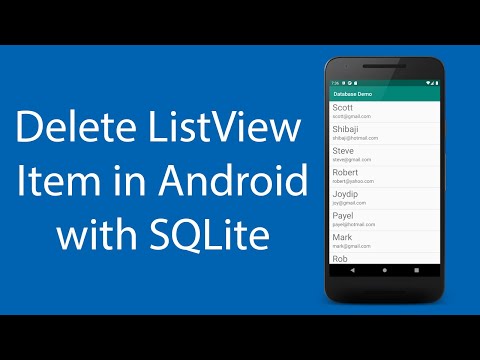Delete ListView Item in Android Studio with SQLite Database