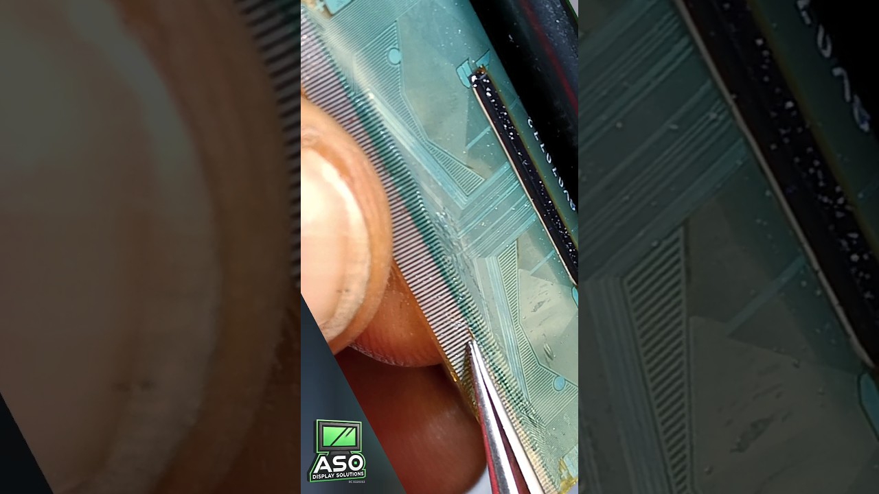 TV Screen COLOR Repair by COF SOLDERING?