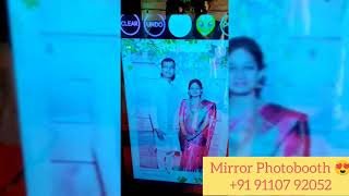 Mirror Photobooth in Hyderabad | Mirror Selfiebooth in Hyderabad | For Bookings Call +91 91107 92052