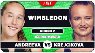 ANDREEVA vs KREJCIKOVA • Wimbledon 2026 • LIVE Tennis Watchalong screenshot 5