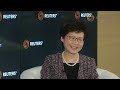 Reuters Newsmaker interview with Carrie Lam, Chief Executive HK (Full Interview)