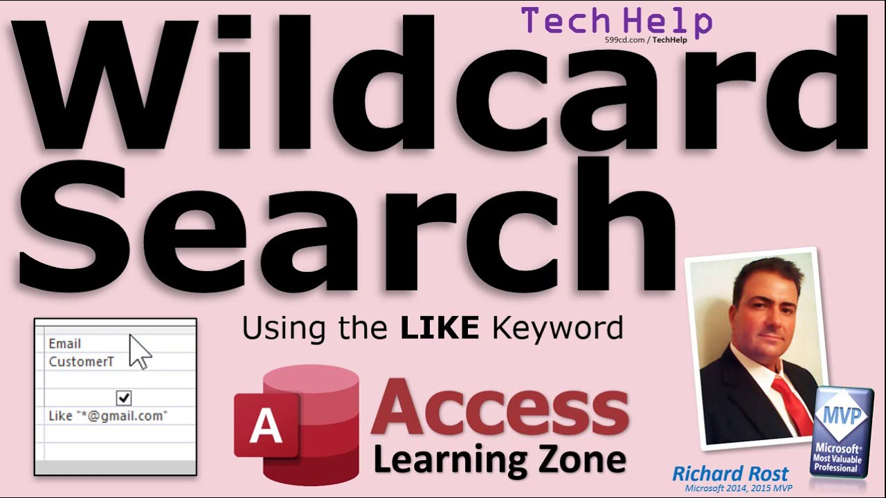 Wildcard Searches With The Like Keyword In Microsoft Access Queries - Find Specific Email Domains