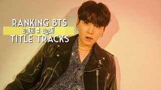 RANKING ALL BTS TITLE TRACKS