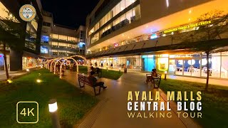 4k Ayala Malls Central Bloc  Night Walking Tour  Cebu Philippines