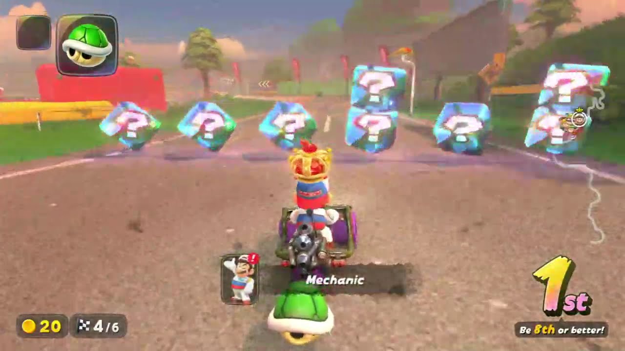 MarioKart World }{ knockout tour }{ golden rally 3 stars