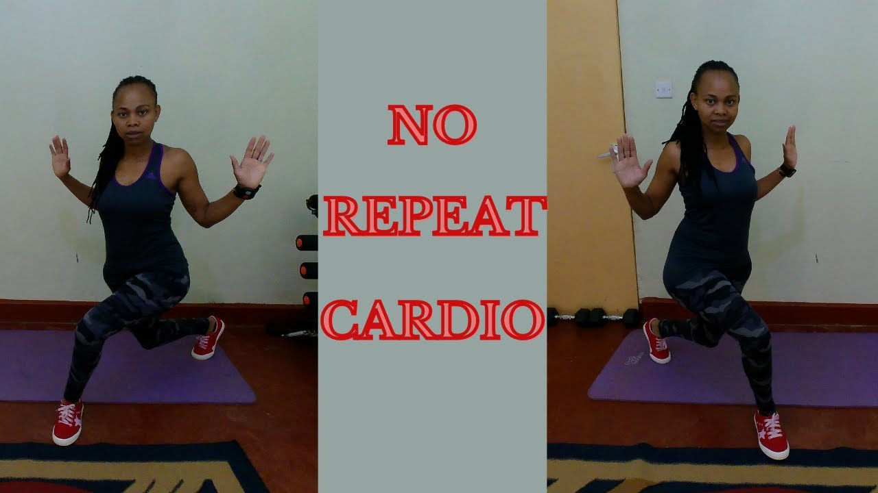 NO REPEAT CARDIO // Full Body Home Workout - YouTube
