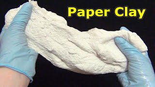 The Best Paper Clay Recipe without water | How to make paper clay for modeling screenshot 5