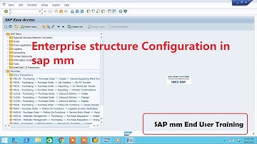 Enterprise structure Configuration in sap mm