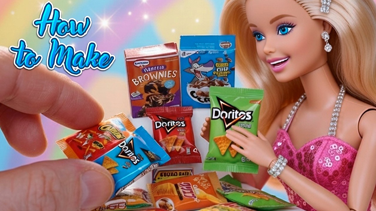 Tiny Doritos Chips for Dolls! Miniature Cooking + Paper Crafts for Kids ...