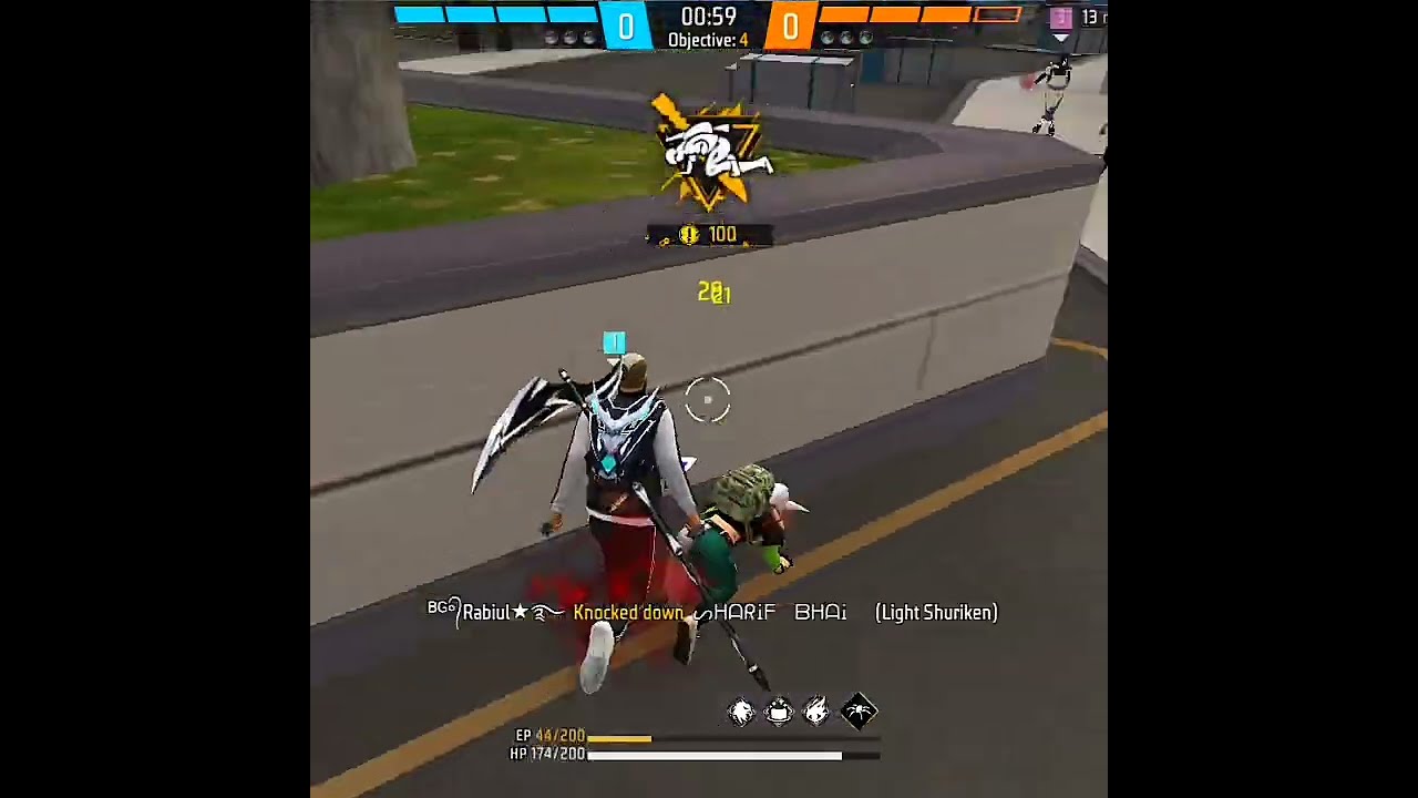 Free Fire Shortvideo AXC SLIENT 4M 1 Vs 3