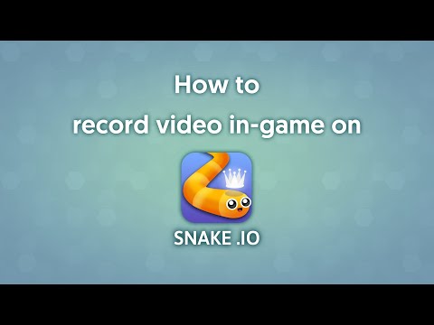 How to record video in-game on Snake.io - YouTube