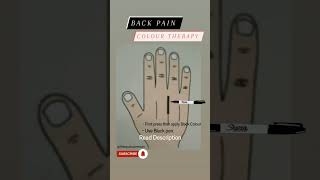 Acupressure Point & Color Therapy For BACK PAIN  || Shatayu Acupressure  #shorts