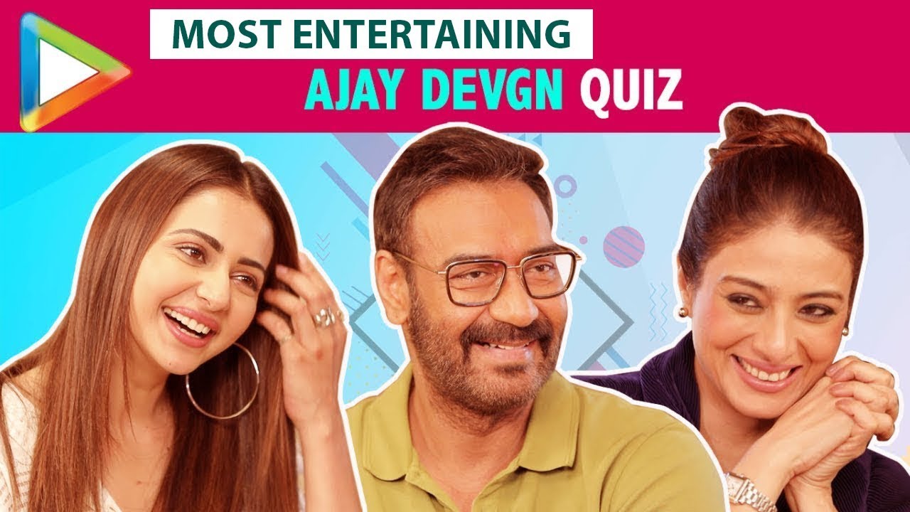 FUNNIEST BATTLE EVER: How Well Do Tabu & Rakul Preet Singh Know Ajay Devgn | De De Pyaar De