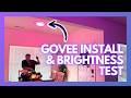 How to Install the Govee 15” Smart Ceiling Light + Brightness Test