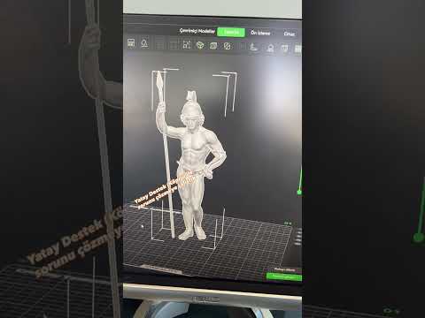 Müşteri SAVAŞ TANRISI Heykelini Tek Parça İstedi Ama... 😱 #shorts #3dbaskı