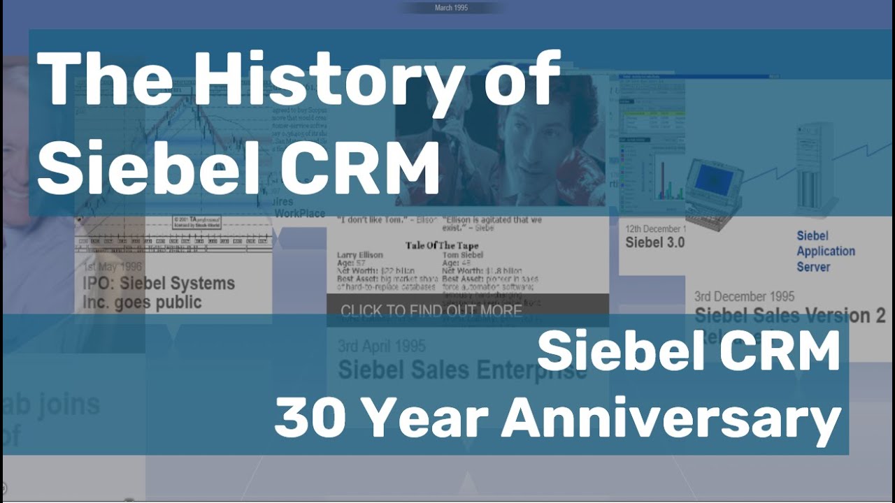 30 Years of Siebel CRM - From OASIS to Cloud