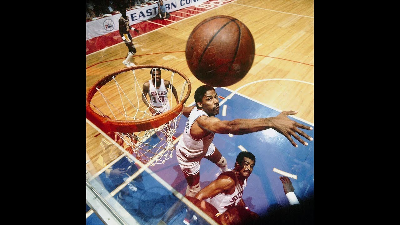 Julius Erving Huge Block vs Knicks 1983