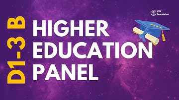 D1-3  B: Panel Discussion on Higher Education