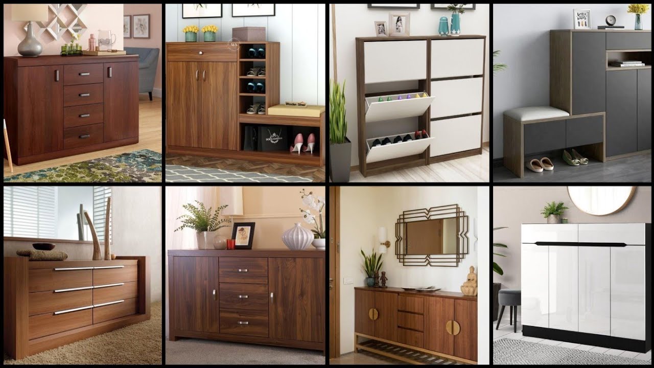 Modern Shoe Rack ideas 2025 | Entryway Shoe Cabinet with Seat | Wooden ...