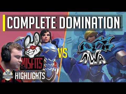 Misfits vs NWA  - TviQ Aerial Superiority | Overwatch Contenders Season Zero Esports Highlights