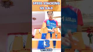 Fast Cup Stacking: 3-6-3 in 2.217 Seconds! #sportstacking #fast #shorts