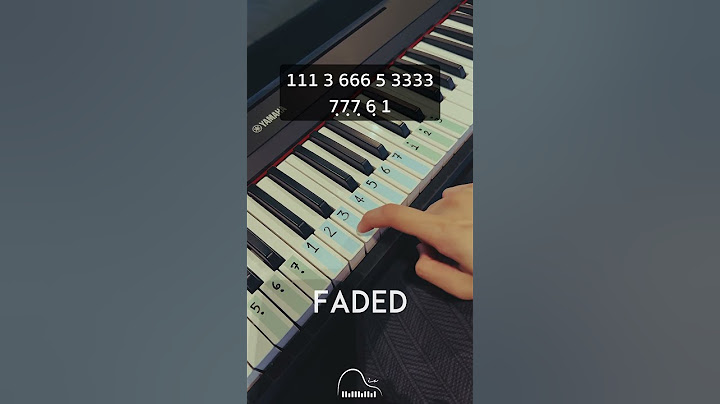 Faded - Piano Tutorial สอนเล่นเปียโน (Piano Cover) By PianoIS  #สอนเปียโน #piano #pianomusic