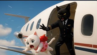 Black Pilot Cat Betrays Family Dad & Kitten Swallowed By Whale