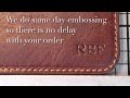 Tony Perotti Italy - Embossing Italian Leather products made from real Italian Leather