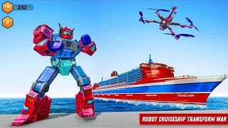 Real Robot Cruise Ship Transforming games 2021 - Android Gameplay screenshot 5