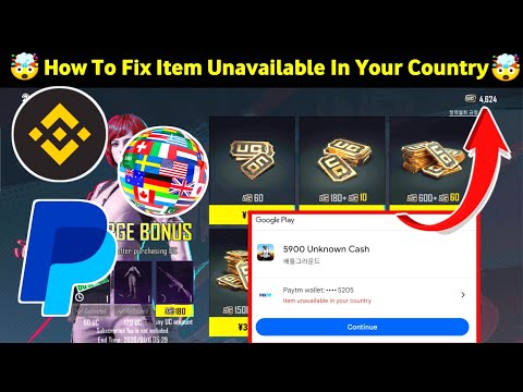 How To Fix “Item Unavailable In Your Country” in PUBG KR UC Purchase