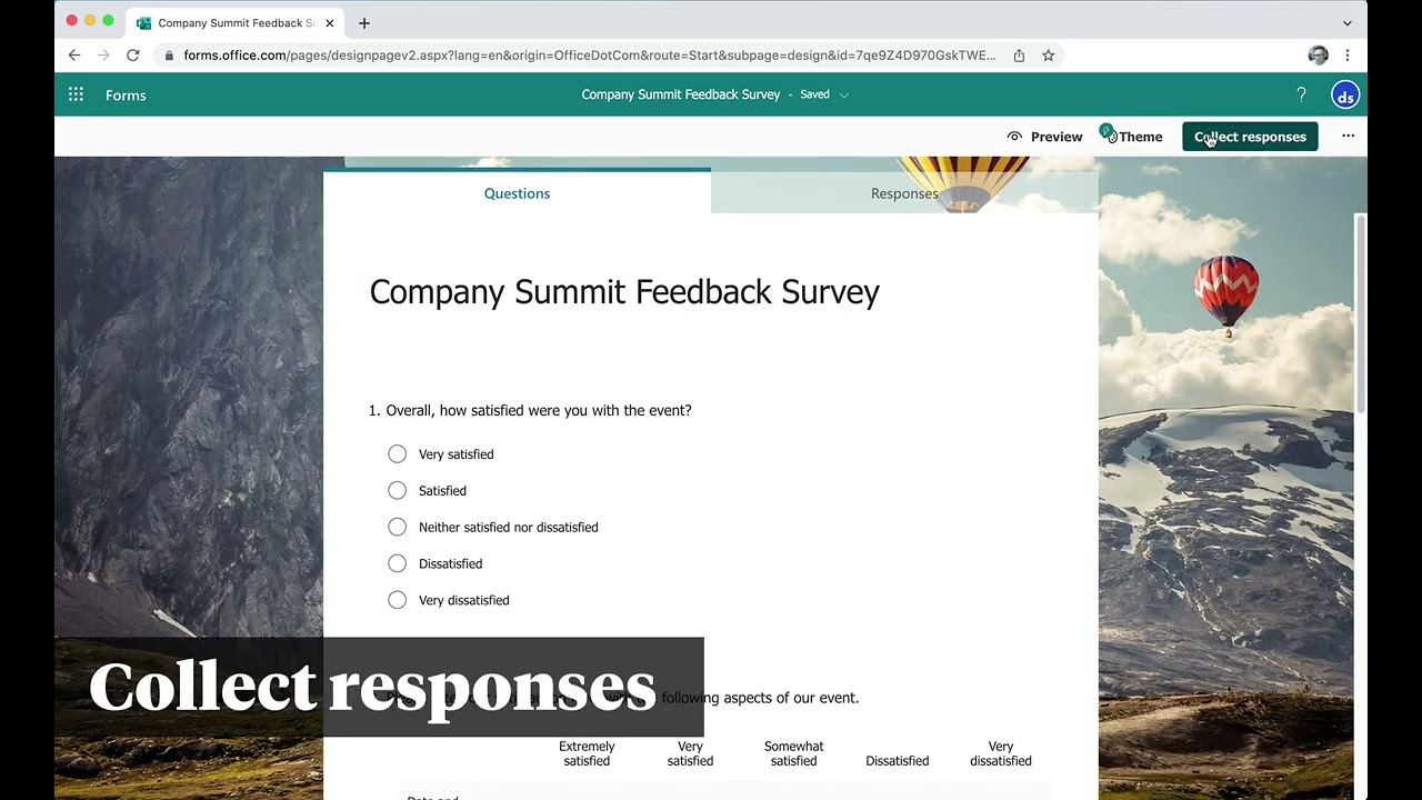 Microsoft Forms • How to share a form