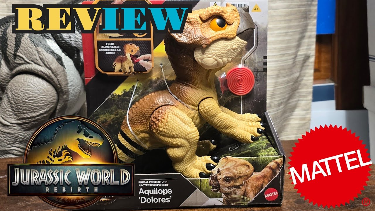JURASSIC WORLD REBIRTH PRIMAL PROTECTOR AQUILOPS "DOLORES" REVIEW