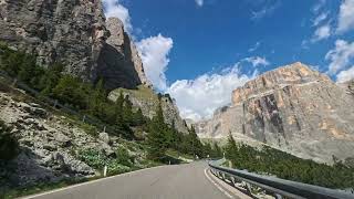 Dolomites Scenic Road :  Passo Sella (Sella Pass) | 4K | 21–22 June 2025
