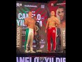 Canelo Alvarez vs Avni Yildirim Weigh In And Face 2 Face