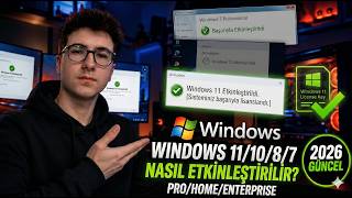 Windows 11 Nasıl Etkinleştirilir? Windows 11-10-8-7 Prostarterultimateenterprise Etkinleştirme
