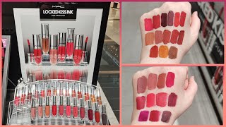 NEW M.A.C || جديد ماك  Locked Kiss Ink 24HR Lipstick  SWATCHES