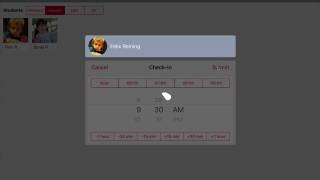 Attendance - Checking Students In and Out with Time Tracking