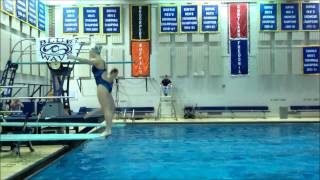Ali House - Diving SUNY Geneseo Practice 11-16-14