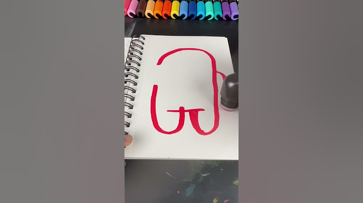 Activating And Drawing With ￼￼my THICK Red Posca Mop'r Marker! #artist #shorts #viral