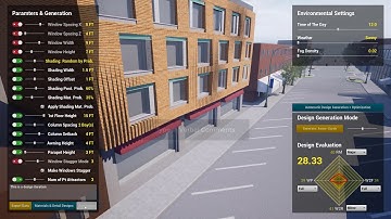 Generative Facade Design Game (UE4 and Grasshopper)