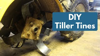 Making Tiller Tines Out of Scrap Metal! DIY Rototiller Blades
