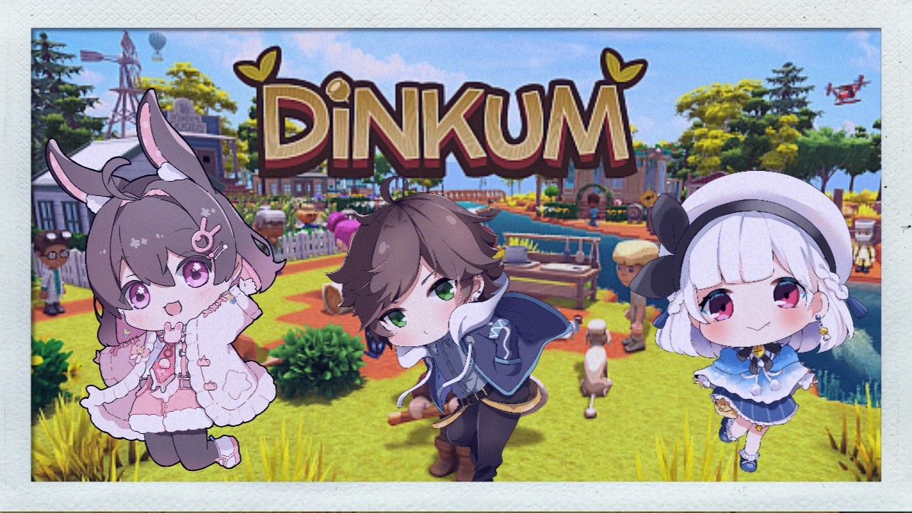 #dinkum  無人島サバイバルシュミレーション　しゃろさんとみいちゃんとの無人島生活　町を発展させるぞ！！！！！！！