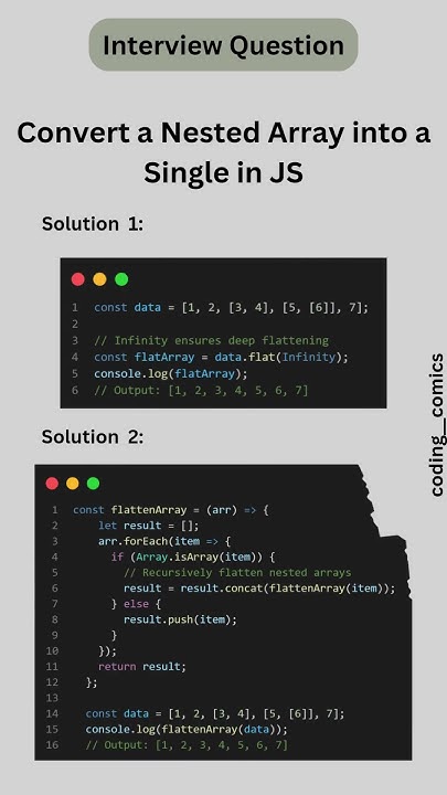 Convert Nested Array into Single in Js - YouTube